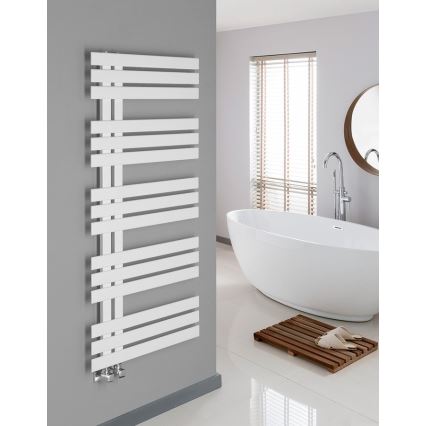 Sapho - Radiateur sèche-serviettes SILVANA 123x50 cm blanc