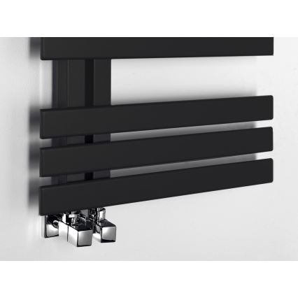 Sapho - Radiateur sèche-serviettes SILVANA 124x50 cm noir mat