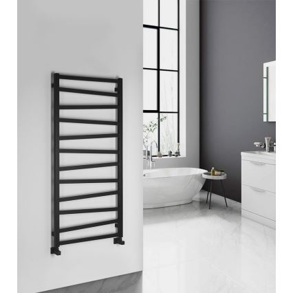 Sapho - Radiateur sèche-serviettes ZIG 133x60 cm noir