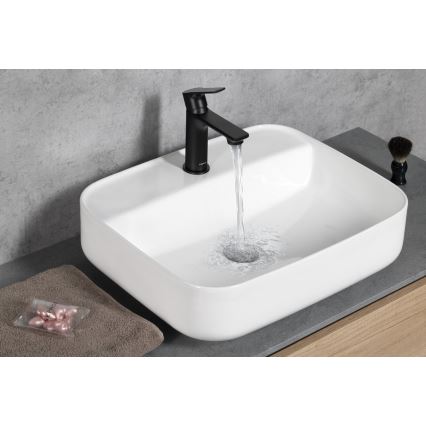 Sapho - Robinet de lavabo PAX 16,5 cm mat noir