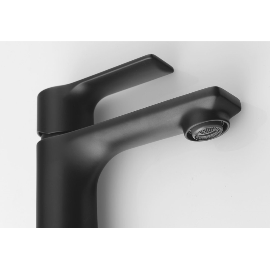 Sapho - Robinet de lavabo PAX 16,5 cm mat noir