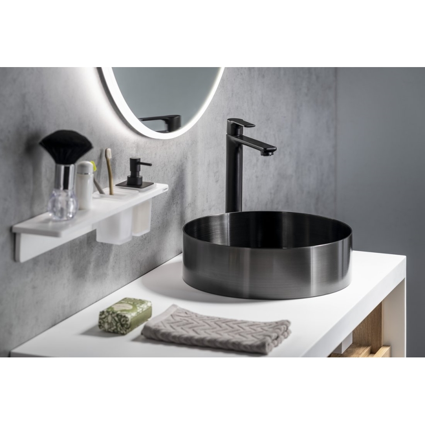 Sapho - Robinet de lavabo PAX 31,5 cm mat noir