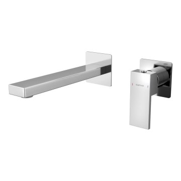 Sapho - Robinet de lavabo pour installation encastrée CUBEMIX chrome brillant
