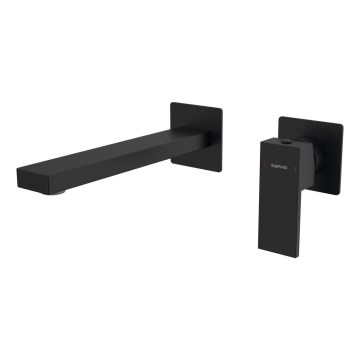 Sapho - Robinet de lavabo pour installation encastrée CUBEMIX mat noir