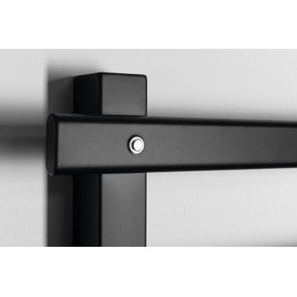 Sapho - Sèche-serviettes électrique ELCOR 63 W 48 x 52 cm noir mat
