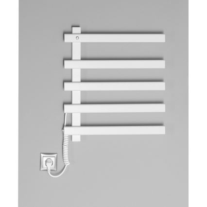 Sapho - Sèche-serviettes électrique ELCOR 63W 52x48 cm blanc mat