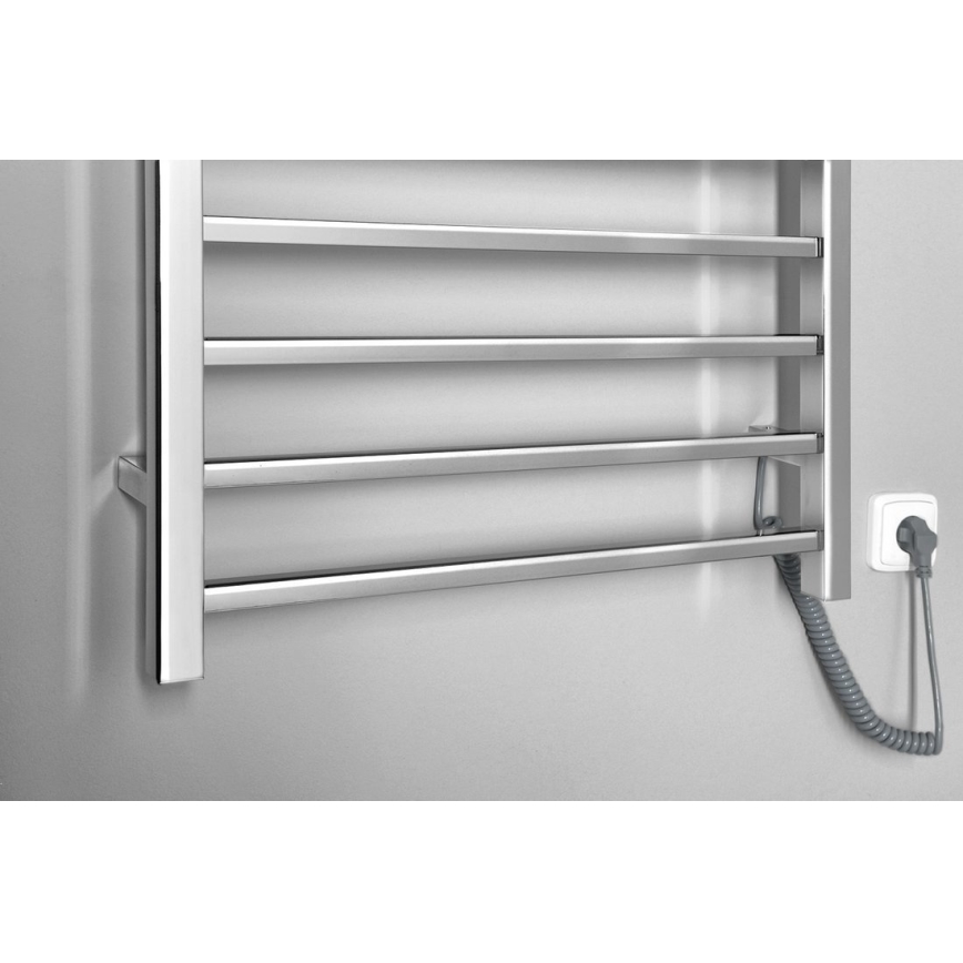 Sapho - Sèche-serviettes électrique ESKINADO 130W 150x60 cm inox/chrome brillant