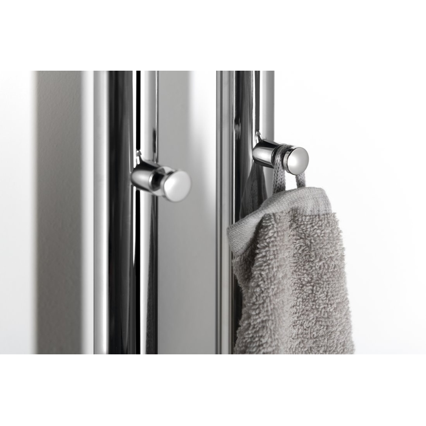 Sapho - Sèche-serviettes électrique PAPINADO 40 W 120 x 11 cm, chromé brillant