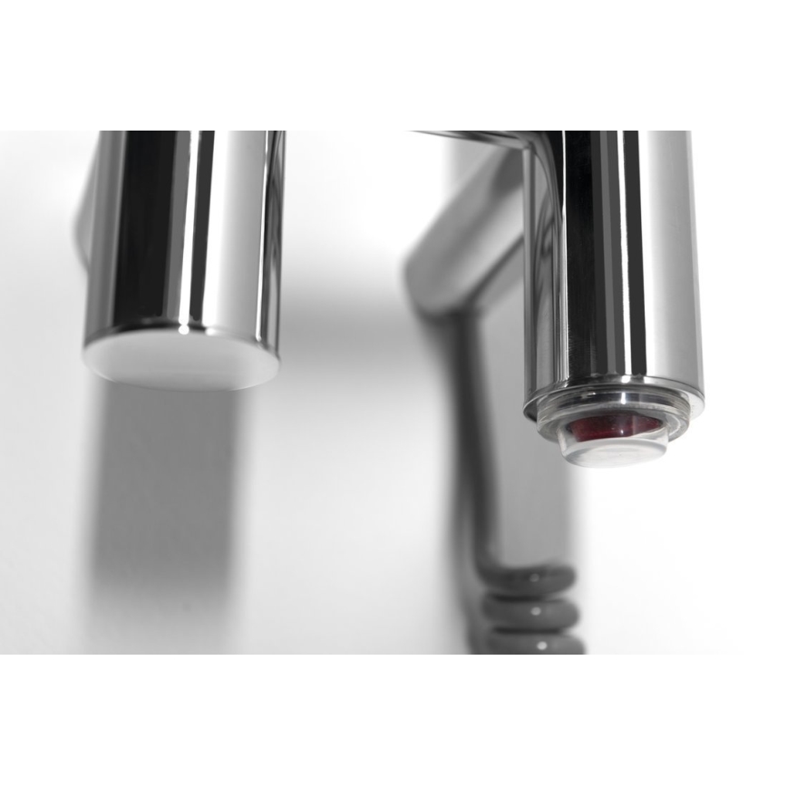 Sapho - Sèche-serviettes électrique PAPINADO 40 W 120 x 11 cm, chromé brillant