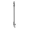 Sapho - Sèche-serviettes électrique PASADOR 30 W 150 x 15 cm noir mat