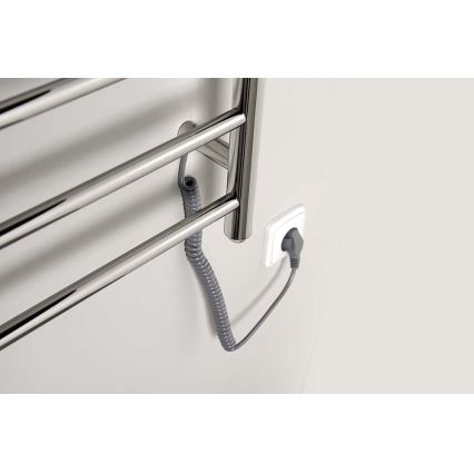 Sapho - Sèche-serviettes électrique REDONDO 130 W 116 x 63 cm chrome brillant