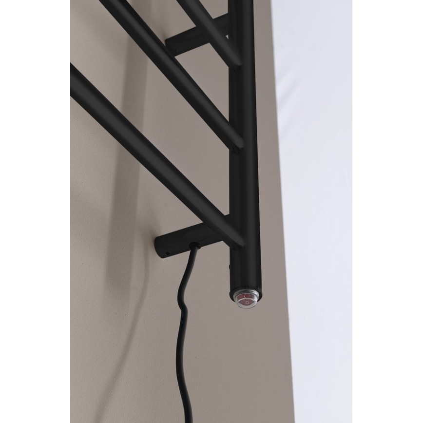 Sapho - Sèche-serviettes électrique REDONDO 130Wn116x63 cm noir mat