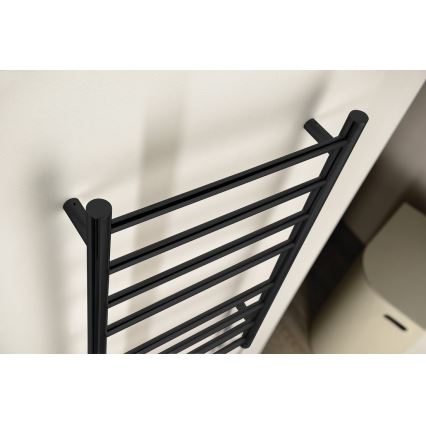 Sapho - Sèche-serviettes électrique REDONDO 130Wn116x63 cm noir mat