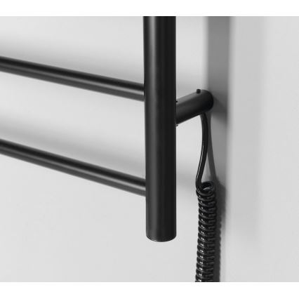 Sapho - Sèche-serviettes électrique REDONDO 75W/230V 50x90 cm noir mat