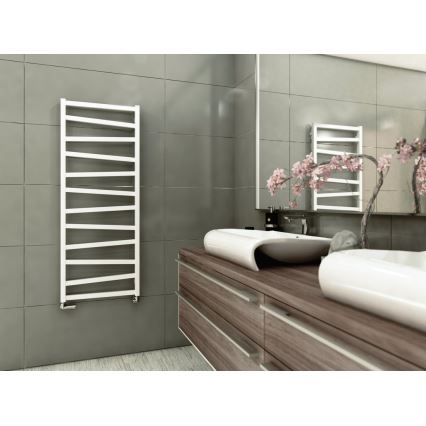 Sapho - Sèche-serviettes ZIG 490W/230V 50x133 cm blanc