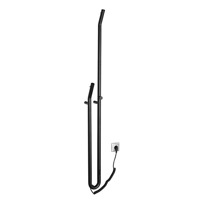 Sapho - Séchoir électrique pour serviettes avec un minuteur DUOPASSO 45W/230V 170 cm mat noir