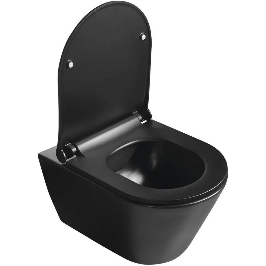 Sapho - SoftClose toiletzitting AVVA SLIM mat zwart
