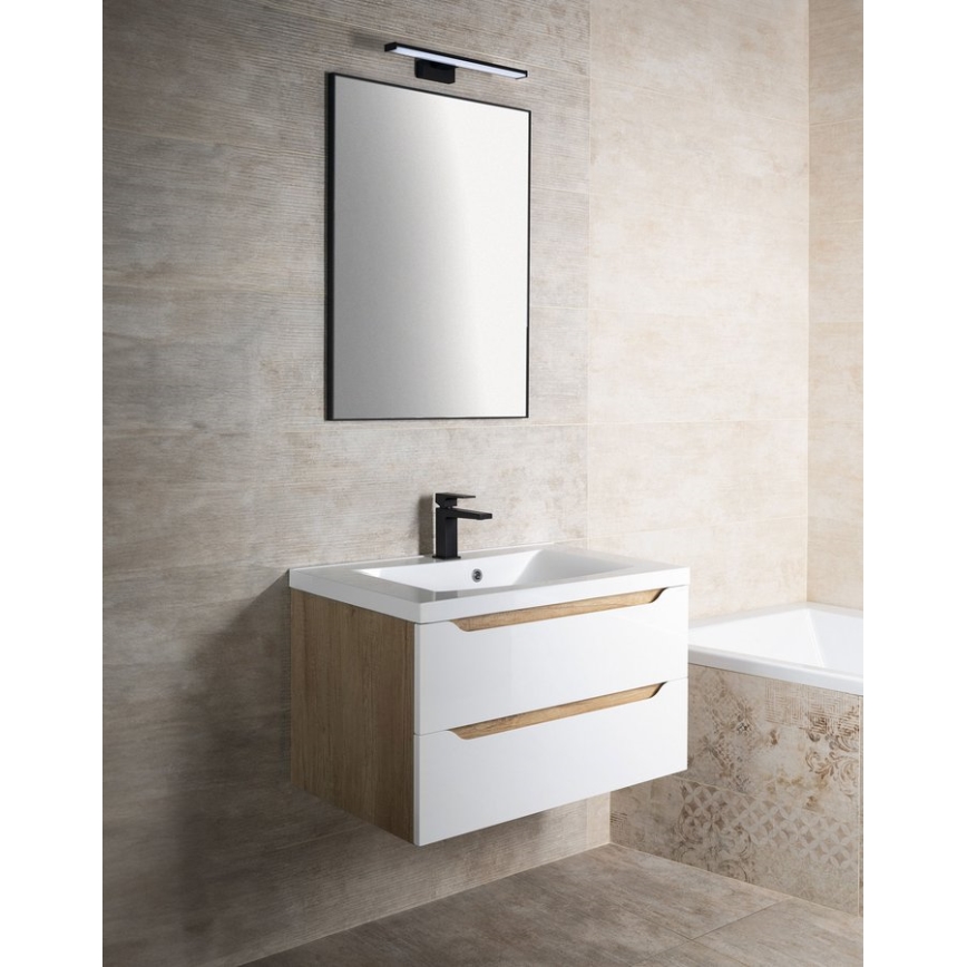 Sapho - Spiegel met lijst AROWANA 50x80 mat zwart