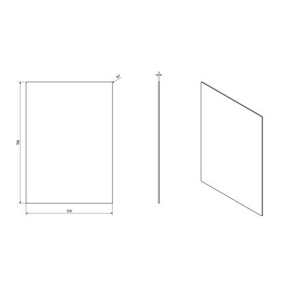 Sapho - Spiegel PLAIN 50x70 cm