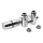 Sapho - Thermostatische aansluitset voor middenaansluiting TWIN COMBI links/glanzend chroom