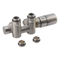 Sapho - Thermostatische aansluitset voor middenaansluiting TWIN COMBI rechts/mat RVS