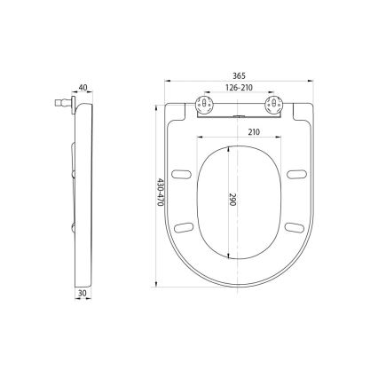 Sapho - Toiletzitting SoftClose TURKU wit