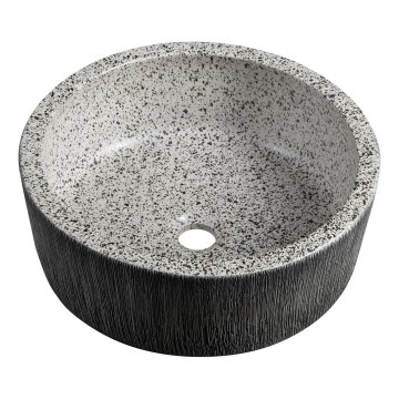 Sapho - Vasque à poser PRIORI Ø 41 cm blanc/gris