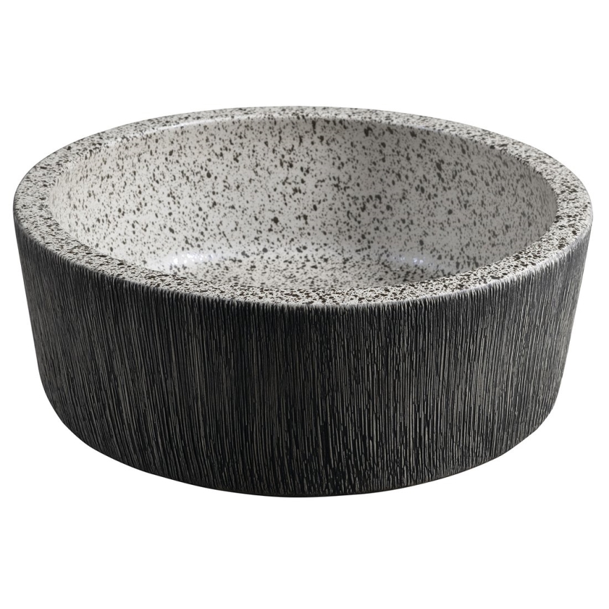 Sapho - Vasque à poser PRIORI Ø 41 cm blanc/gris