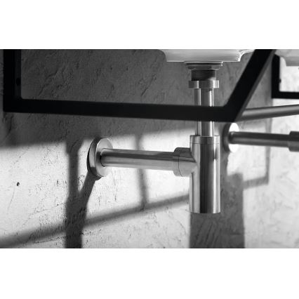 Sapho - Wastafel sifon MINIMAL mat RVS