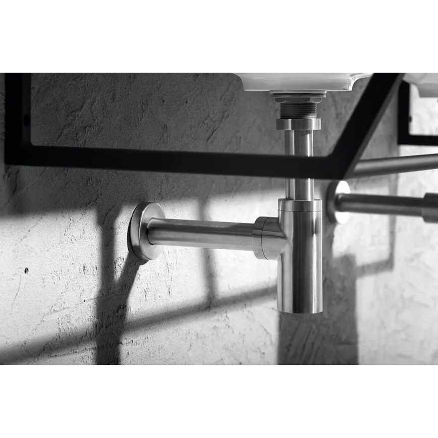 Sapho - Wastafel sifon MINIMAL mat RVS