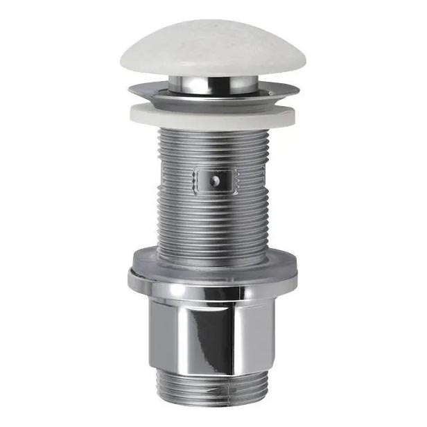 Sapho - Wastafelafvoer Click-Clack BLOK Ø 6,7 cm marmer/wit