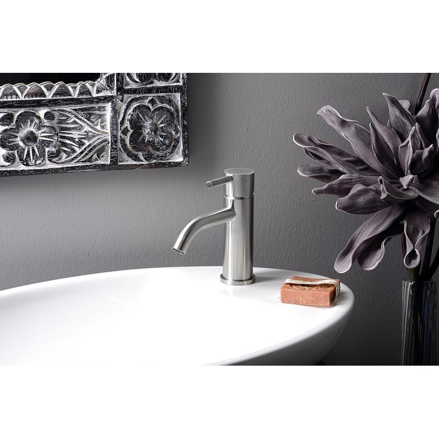 Sapho - Wastafelmengkraan MINIMAL 15,8 cm RVS