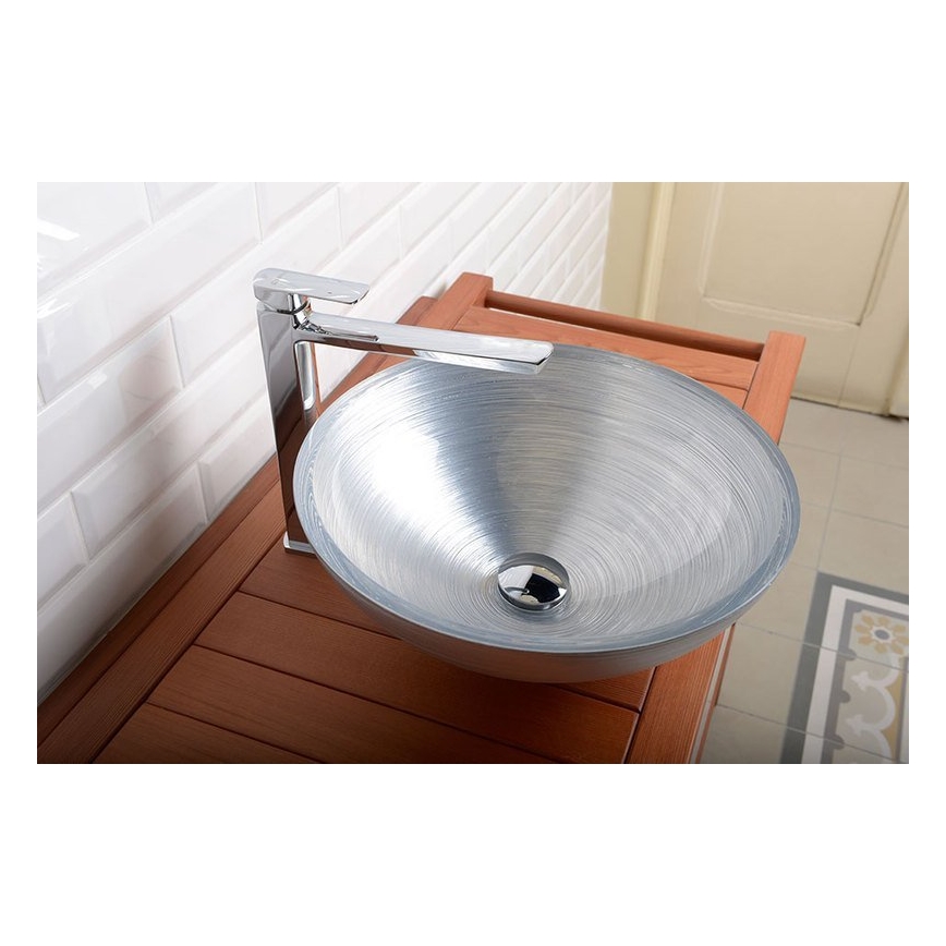 Sapho - Wastafelmengkraan MIXONA 29,8 cm glanzend chroom