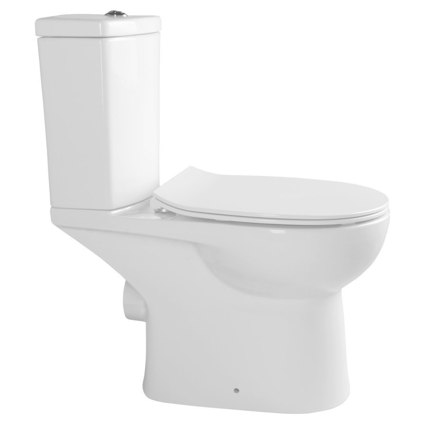 Sapho - WC-combinatie met bidetdouche, achterafvoer, keramiek/wit
