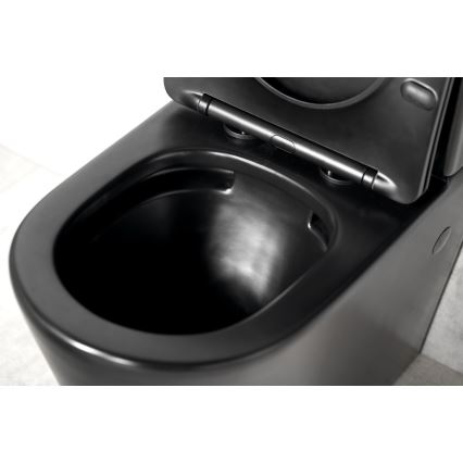 Sapho - WC-combinatie PACO keramiek/zwart