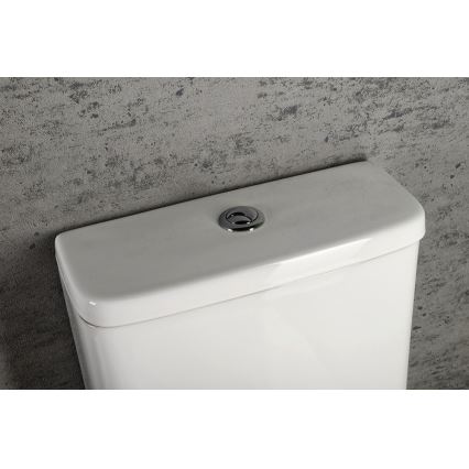 Sapho - WC combiné TURKU évacuation basse/arrière céramique/blanc