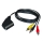 SCART-kabel voor 2 A/V apparatuur SCART-connector/3x CINCH-connector