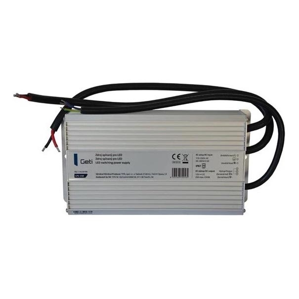 Schakelende voeding voor LED-strips 250W/12V IP67