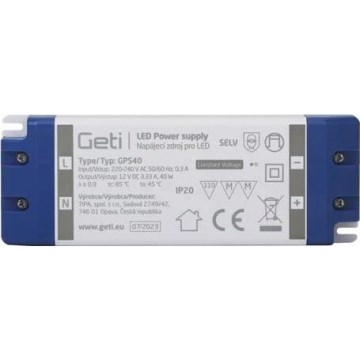 Schakelende voeding voor LED-strips 40W/12V IP20