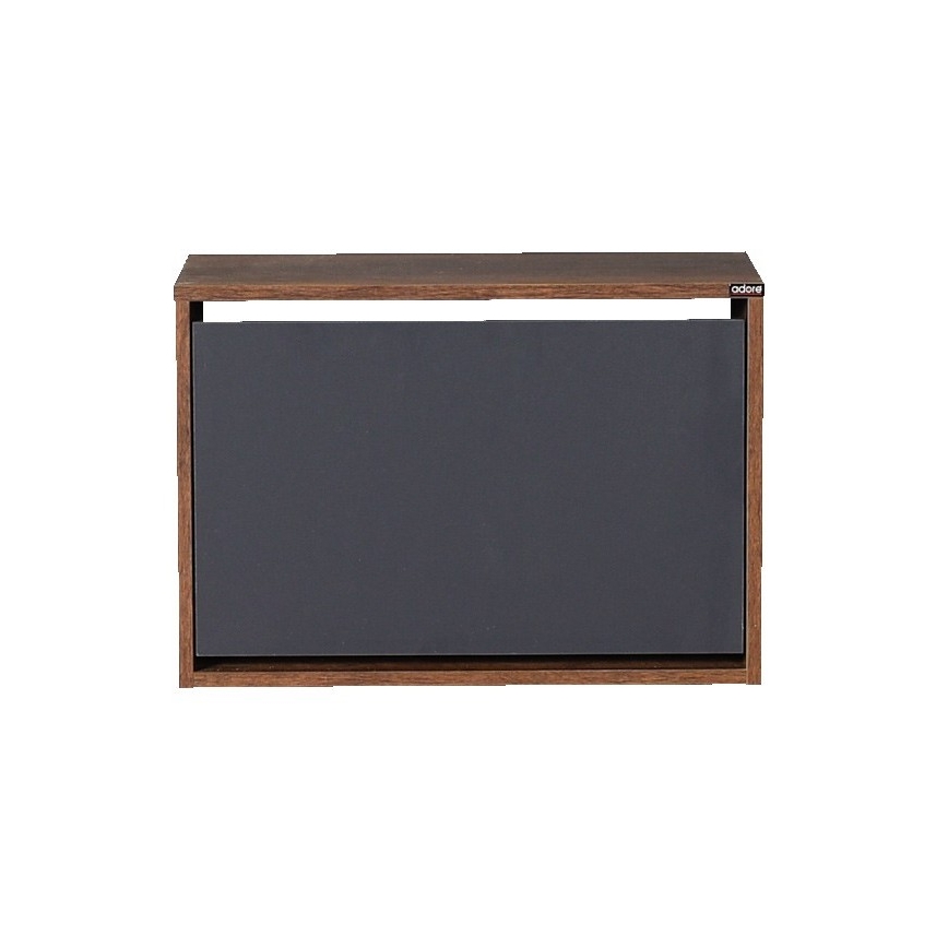 Schoenenkast 42x60 cm bruin/antraciet