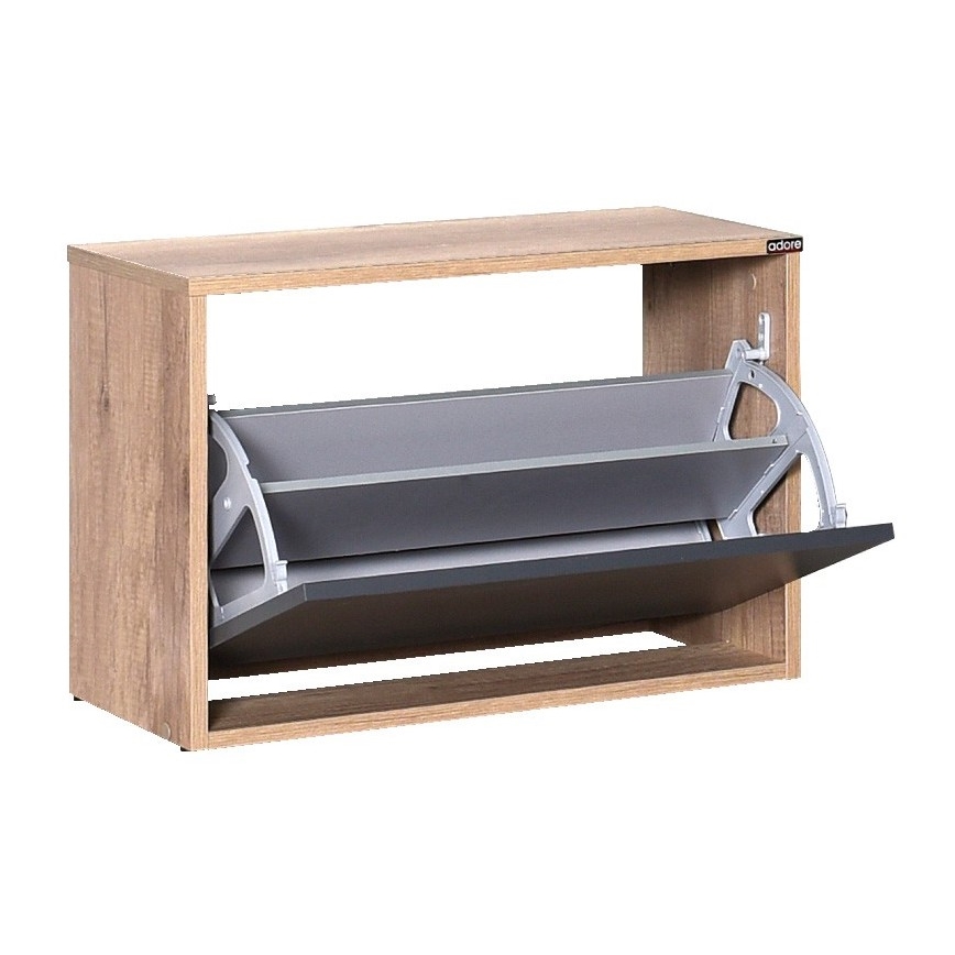 Schoenenkast 42x60 cm bruin/antraciet
