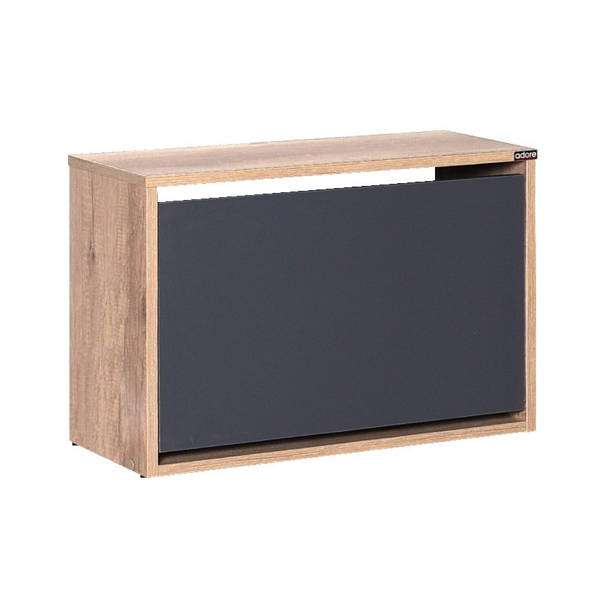 Schoenenkast 42x60 cm bruin/antraciet