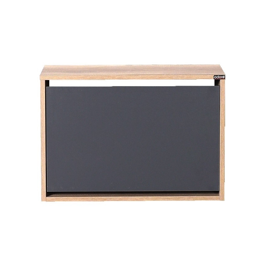 Schoenenkast 42x60 cm bruin/antraciet