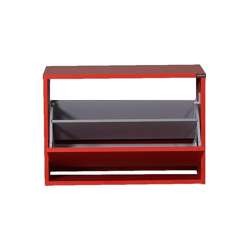 Schoenenkast 42x60 cm rood