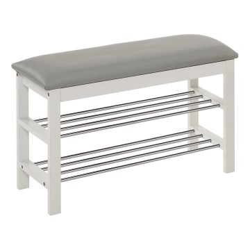 Schoenenkast 48x81 cm wit/grijs