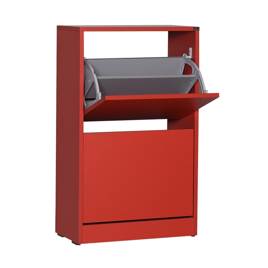 Schoenenkast 84x51 cm rood