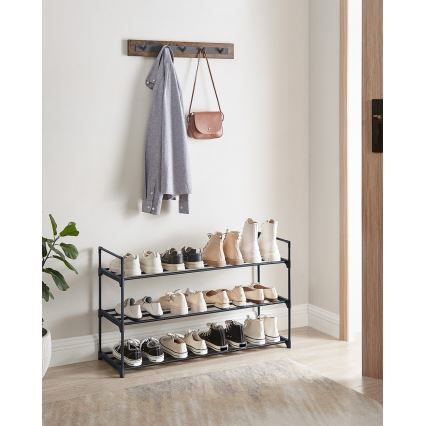 Schoenenkast ALVORO zwart