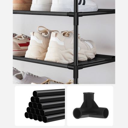 Schoenenkast ALVORO zwart