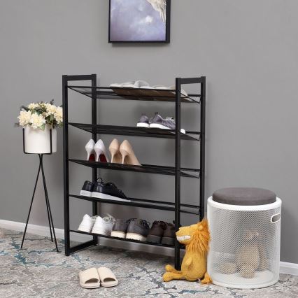 Schoenenkast ALVORO zwart