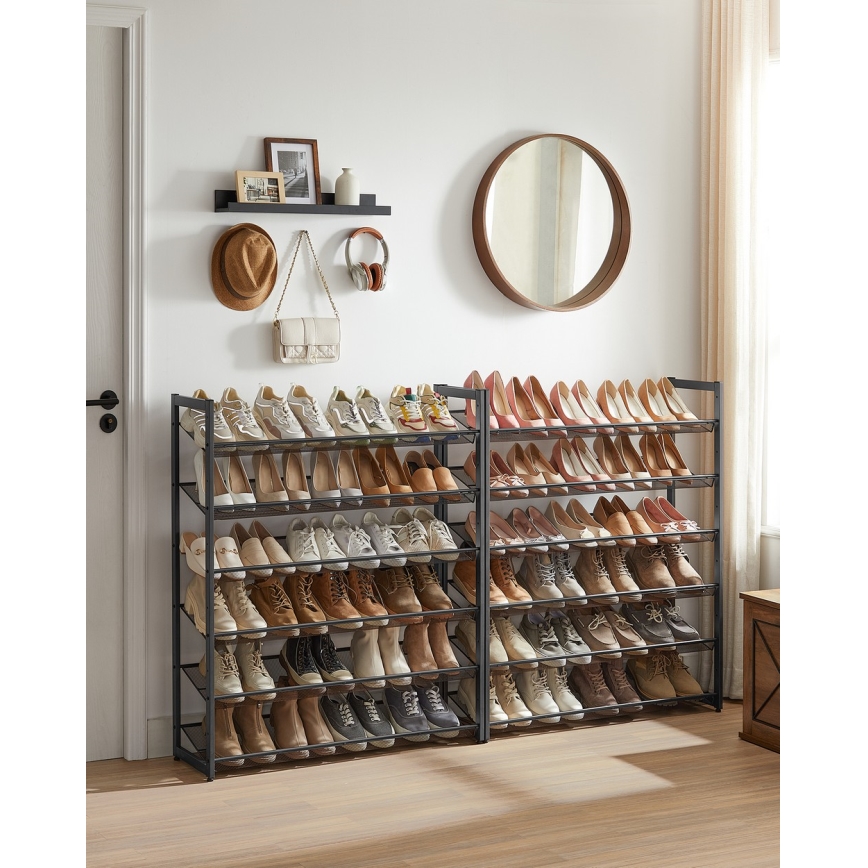 Schoenenkast ALVORO zwart